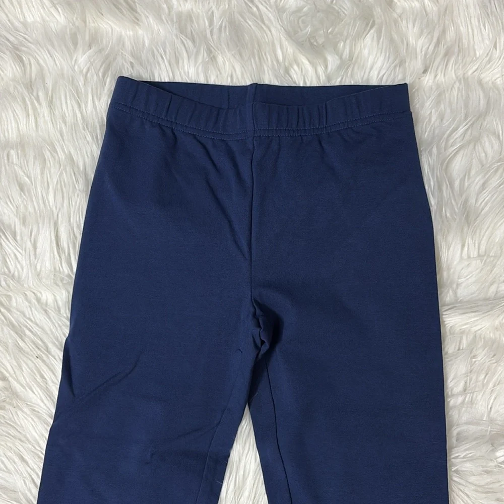 New In Packaging Youth Girls Size 8 Cropped Cotton Leggings Deep Sea Navy